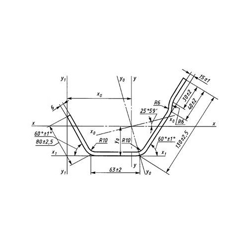 Профиль стальной гнутый специальный для вагоностроения № 11 ГОСТ 14635-93